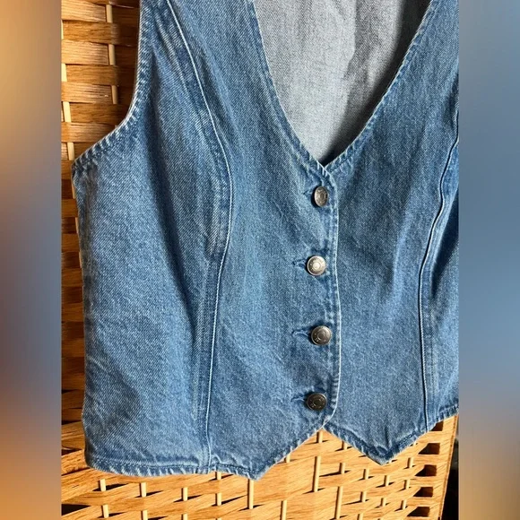 Wilfred Free Charisma denim vest - size medium - Picture 2 of 7